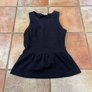 Madewell peplum top Small